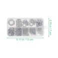 thumbnail image 4 of MasteelfCA 1 Set 580Pcs M2-M12 Stainless Steel Flat Washers Practical Gaskets Kit (Silver), 4 of 8