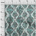 thumbnail image 1 of oneOone Georgette Viscose Turquoise Blue Fabric Block Craft Projects Decor Fabric Printed By The Yard 42 Inch Wide, 1 of 4