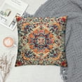 thumbnail image 2 of PHYHOO Boho Orange Throw Pillow Cover, Ethnic Style Pattern Cushion Case for Sofa Couch, 2 of 5