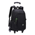 thumbnail image 2 of Mochila con ruedas para ordenador portátil, con correas ajustables, mochila con ruedas para portátil, maleta con ruedas para pasar la noche o hacer 6 ruedas verde, 2 of 8