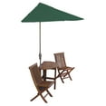 thumbnail image 4 of Blue Star Group Terrace Mates Caleo Premium Table Set w/ 9'-Wide OFF-THE-WALL BRELLA - Forest Green Sunbrella Canopy, 4 of 8