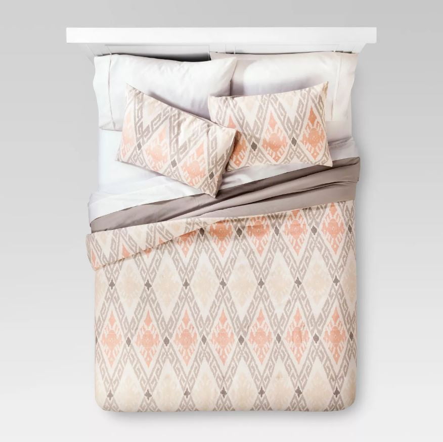 Threshold King Global Diamond Comforter3 Piece Set with 1 King