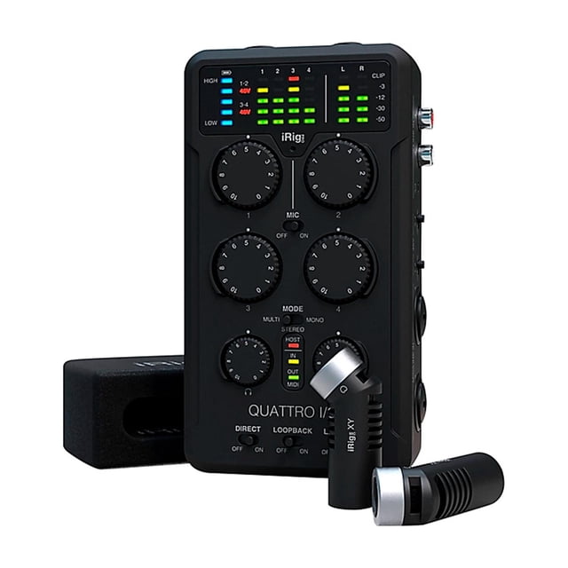 Interfaz móvil Profesional IRIG PRO QUATTRO IO DELUXE IK MULTIMEDIA