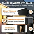 thumbnail image 4 of Package Drop Box – Anti-Theft Secure Mailbox with Code Lock, Galvanized Steel, Weather-Resistant Wall Mount for Porch – Black or White, 4 of 6