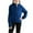 Blue-02, variant on Ugoldhm Girls Athletic Hoodies Half Zip Pullover Sweatshirt with Thumbhole Sports Running Fall Shirts