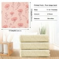 thumbnail image 3 of Pink Floral Pattern Kitchen Cloth Dish Towels for Drying Washing Absorbent Dish Rags 6 Pack, 3 of 9