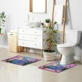 thumbnail image 6 of Yayeee Bath Rug for Bathroom Floor Non Slip Rectangle Fluffy Soft Absorbent Mat, 16"x24", Purple Window Scene, 6 of 7