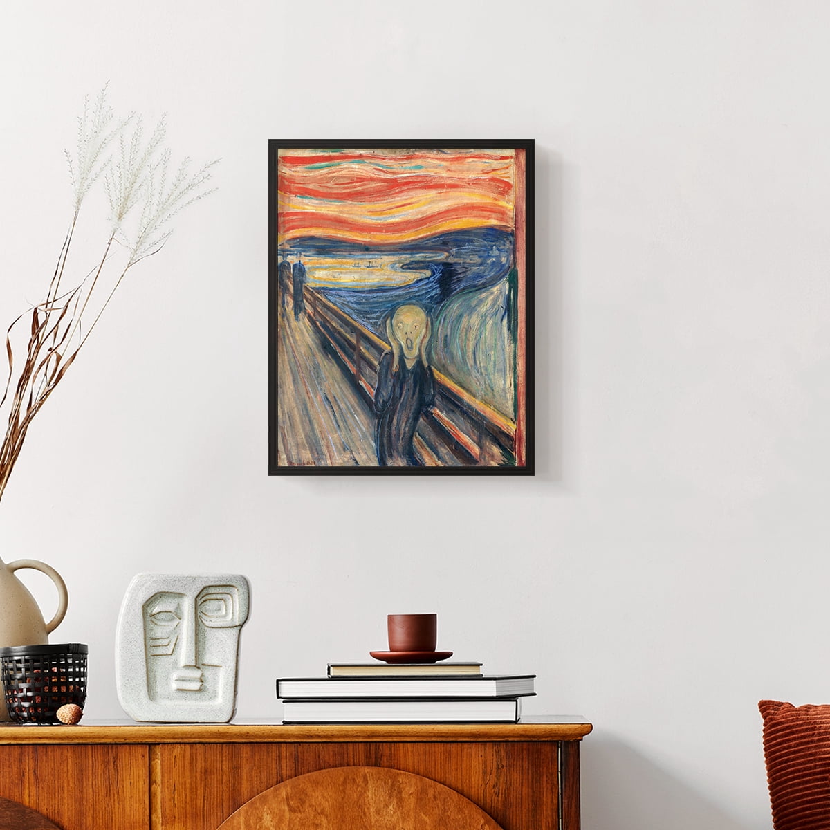 Vintage Abstract Print XV - 10in. x 8in. Vintage Framed Print in Black Wood Frame