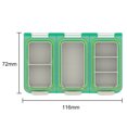 thumbnail image 3 of Caja de señuelos de cebo de pesca Caja organizadora de pesca impermeable de 6 compartimentos (verde), 3 of 5