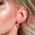 thumbnail image 5 of YYKihy Red Maple Earrings Thanksgiving Earrings For Women Fall Maple Earrings Statement Stud Earrings For, 5 of 7