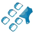 thumbnail image 1 of Beard Shaper Template, Scale Beard Shaping Styling Tool with Comb for Barber Blue,Transparent, 1 of 7
