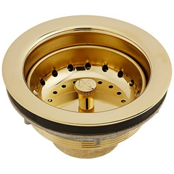 Keeney K5435dspb Brass Sink Strainer With Fixed Post Basket Polished
