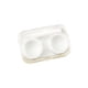 thumbnail image 2 of Caja De Almacenamiento De Plástico Estuche de plástico para lentes de contacto, caja de viaje portátil con doble soporte para lentes y ranura para pinzas (blanco) Rkxzt, 2 of 9