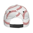 thumbnail image 3 of Lsque Baseballs Baseball Cap Trucker Low Profile Hat Golf Dad Hat Adjustable Original Classic Unconstructed Plain Cap Men Women, 3 of 9