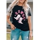 thumbnail image 3 of ABPHQTO Camiseta negra con estampado gráfico del oeste de botas HOWDY para mujer, 3 of 5