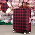 thumbnail image 3 of Red Black Plaid Checkered Pattern Luggage Cover Fashion Suitcase Cover Baggage Covers Fit 25-28 Inch Luggage (Go Travel), 3 of 3