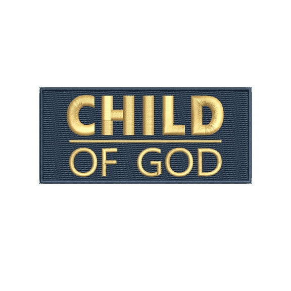 Child Of God Embroidered DIY Iron on or Sew-on Decorative Patch Badge Emblem Appliques Humor Saying Military Tactical Biker Emblem Series