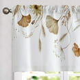 thumbnail image 4 of Ginkgo Leaf Curtain Valance for Windows Elegant Green Floral Rod Pocket Window ValancesPlant Printed Short Curtains for Kitchen Bathroom 54‘x18‘ 1 Panel, 4 of 6