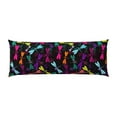thumbnail image 2 of Gaeub Colorful Dragonflies Printed Long Body Pillowcase Envelope Closure 1 Pack Wrinkle for Night Sweats - 20x54 in, 2 of 8