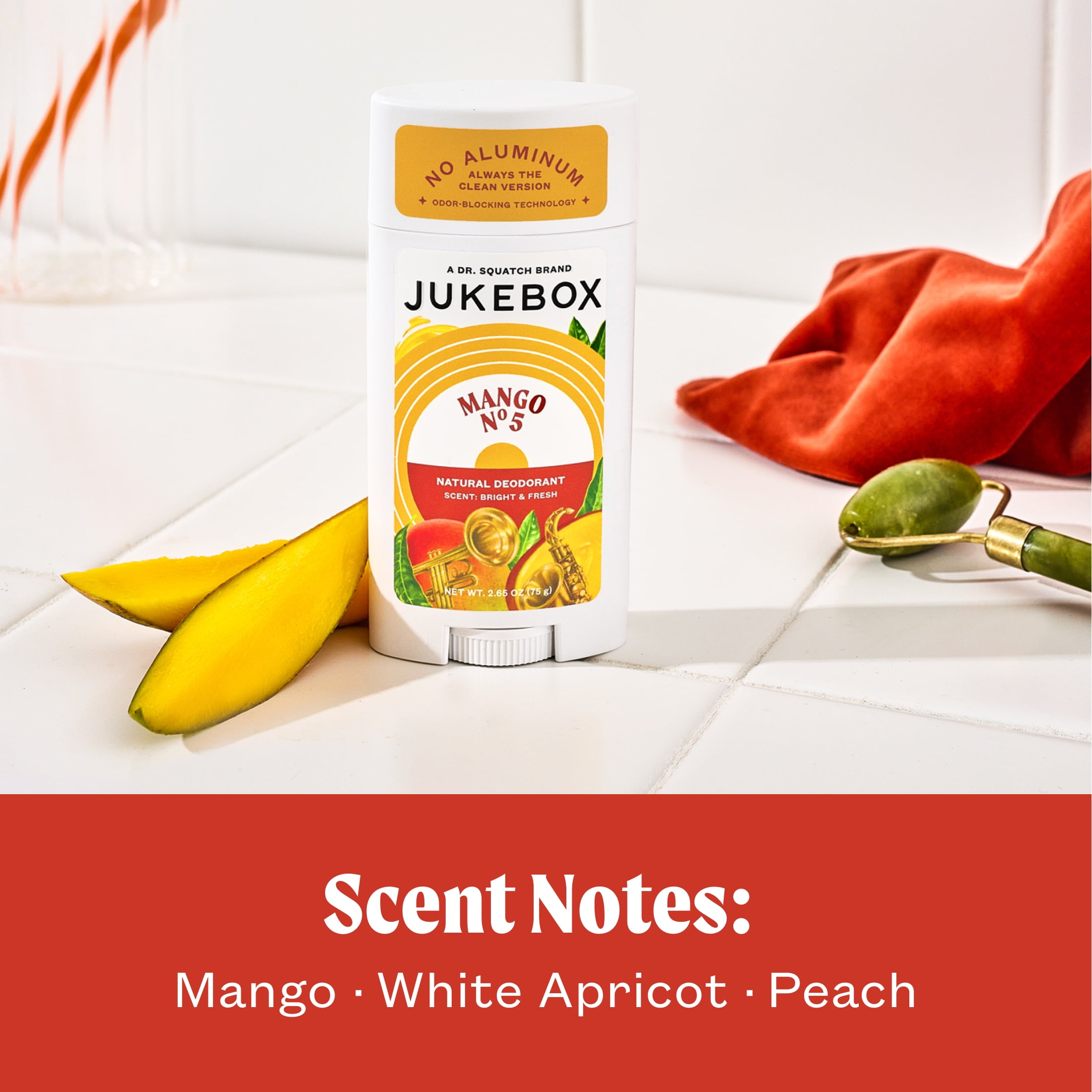 Jukebox Mango No. 5 Natural Deodorant Aluminum Free Deodorant for Women, 2.75 oz