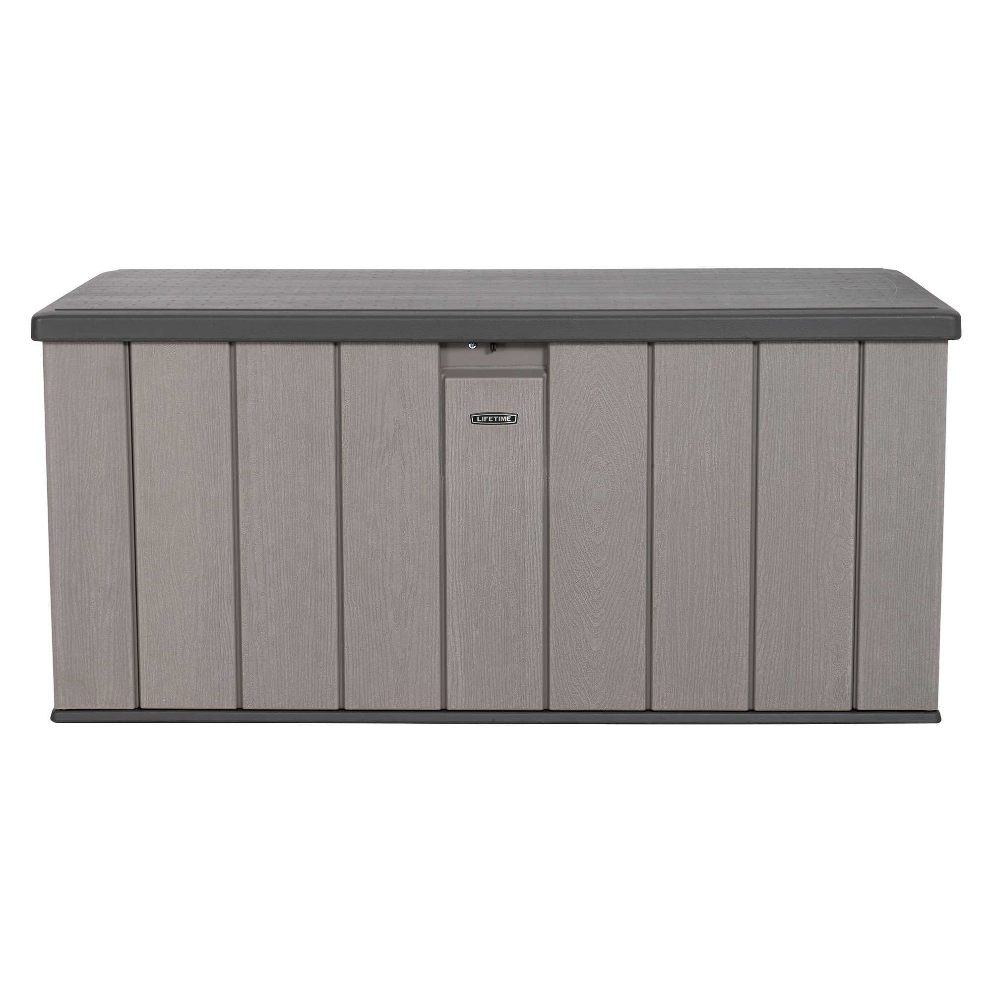 Lifetime 150 Gallon Outdoor Storage Deck Box in Storm Dust Gray - 1