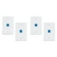 thumbnail image 1 of Paquete de 4 Placas de Pared Ethernet de 1 Puerto, Placas Frontales de Acoplador En Línea RJ45 Cat6 Hembra Una Hembra, 1 Puerto, 1 of 5