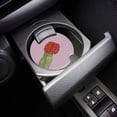 thumbnail image 3 of FMSHPON Green Cactus Red Flower Pink Set of 6 Car Coaster for Drinks, Absorbent Ceramic Stone Coasters Cup Mat with Cork Base for Home Kitchen Room Coffee Table Bar Decor, 3 of 5