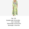 thumbnail image 3 of Vestido largo con estampado floral bohemio Cuello en V Cordón con cordones Ropa de manga larga Yuarrent AP000133-53B, 3 of 5