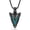 A4, variant on Arrowhead Necklace Men Women, Mens Turquoise Necklace, Crushed Turquoise Celtic Knot, Mens Western Necklace, Arrow Head Necklaces for Men, Protection Gift