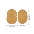thumbnail image 3 of Woven Round Placemats Thermal Insulation Durables Table Insulation Coasterss Coasterss 3pcs, 3 of 6