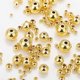 thumbnail image 1 of 10-50pcs/lot 25 3 8mm 14K Gold Color Plated Brass Loose Beads Round Ball Beads Spacer Beads For DIY Jewelry Making Accessories, 1 of 5