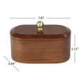 thumbnail image 2 of Mainstays Wooden Decorative Tabletop Capsule Box with Gold Knob, 2 of 6