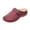 Purple,#011, variant on Orthopedic Clogs for Women Wide Width Mules Closed Toe Slip On Wedge Slippers Comfortable Leather Sandals Summer Beach Flats,36