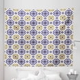 thumbnail image 1 of Vintage Tapestry, Classic Victorian Pattern with Geometric Shapes and Floral Swirls, Fabric Wall Hanging Decor for Bedroom Living Room Dorm, 5 Sizes, Earth Yellow and Dark Blue, by Ambesonne, 1 of 1