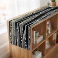 thumbnail image 6 of Table Runners 90 Inches Long Dress Scarves, Sage Green Black Stripes Farmhouse Coffee/Dining/Kitchen Table Runner for Living Room, Grey Abstract Gradient Striped 13x90 Inch, 6 of 9