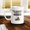 thumbnail image 2 of Yes I Do Have A Retirement Plan I Plan To Go Riding 11oz Plastic Coffee Mug | Funny Sporty Cup, 2 of 8