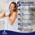 thumbnail image 4 of Dan River 8 Piece Towel Set Soft Quick Drying Cotton Bath Towel For Gym, Spa and Bathroom - White, 4 of 11