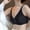 Black, variant on Women's Simple Solid V-Neck Seamless Wireless Comfort Bra, Wide Adjustable Strap Medium Support T-Shirt Bra, Soft No Show Everyday Lounge Bra Wine M