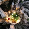 thumbnail image 6 of Kbndieu Christmas Ball Ornaments with Lights, 3.15" Plastic Shatterproof Christmas Tree Decorations Ornaments Transparent Hanging Bulb for Xmas Tree Wreath Garland Holiday Indoor Party, 6 of 7
