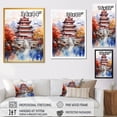 thumbnail image 4 of Designart "Autumn Serenity Beijing Landmarks III" People Canvas Wall Art - Global Orange China Art Living Room Canvas Art, 4 of 6