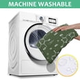 thumbnail image 6 of Math Equations Molecule Icons Green Pattern Square Tablecloth,Waterproof Square Table Cover,Wipeable Spillproof Washable Table Cover for Home Kitchen Party Decor 42"X42"(107x107cm), 6 of 6