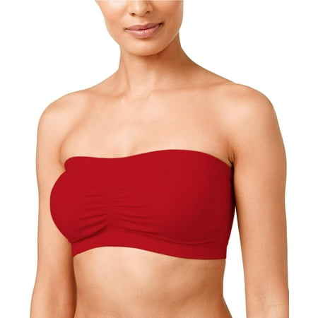 

ToBeInStyle Women s Plus Size Removable Pads Ruched Bandeau Tube Bras