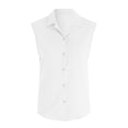 thumbnail image 4 of UOCUFY Cotton Linen Shirts for Women Sleeveless Collared Tops Oversized Button Up Blouses Work Shirts Casual Summer Tshirt (White, XXL), 4 of 9