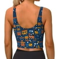 thumbnail image 2 of Yiaed Funny Steam Train Print Ladies Waistcoat Women Sports Vest Vest Sports Women Sports Top Yoga Vest for women-Large, 2 of 8