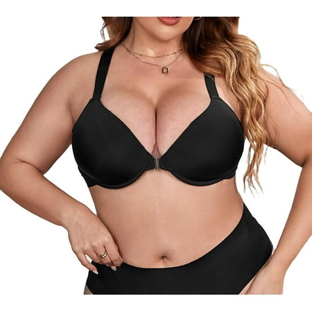 

Plain A Piece Plus Size Bras & Bralettes Straps Women s Black