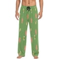 thumbnail image 2 of Bumble Bee with Flowers Men's Pajama Pants Lightweight Sleepwear Bottom Lounge Pants, 2 of 6