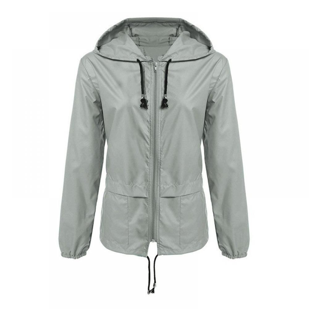 Women's Outdoor Waterproof Rain Jacket,Lightweight Windbreaker Hooded Coat for Hiking,Travel - image 4 of 5