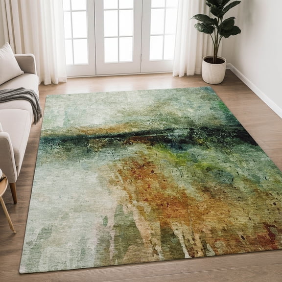 Addison Rugs Chantille Indoor/Outdoor Transitional Modern Aloe Machine Washable Rectangle Rug, 10' x 14'