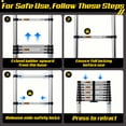 thumbnail image 4 of HBTower 8.5FT Aluminum Telescoping Ladder, 330LBS Heavy Duty Capacity, Multi-Purpose Collapsible Extension Ladder for Home, RV, Outdoor, 4 of 9
