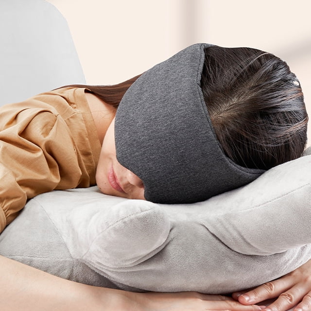Wzzjkit Ice Sensing Light Blocking Sleeping Eye Mask Fully Wrapped Travel Portable Breathable And Comfortable Eye Protection Eye Mask